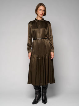 Платье женское 12411-35141 dark khaki - Eleganzza фото 8