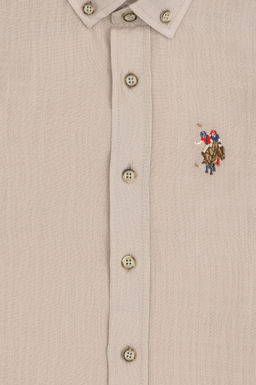 Серая рубашка с коротким рукавом для мальчика Неожиданная скидка в корзине - U.s. polo assn фото 4