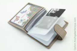 Женская кожаная визитница Sergio Valentini СВ 8035-010 фото 3