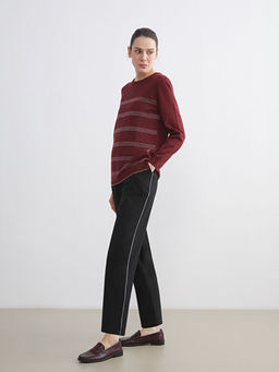 B?y?k Beden Beli Lastikli Kad?n Pantolon