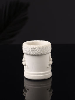 Подсвечник на 1 свечу Валенок, 10?7?6 см, натуральный, гипс