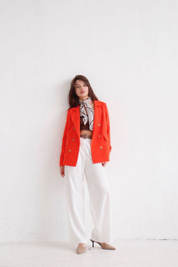 12628 Двубортный жакет красно-оранжевый - Martichelli фото 24