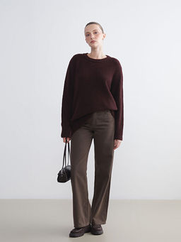 Bisiklet Yaka Kad?n Triko Kazak