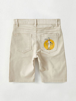 Bask?l? Gabardin Erkek ?ocuk ?ort - Waikiki фото 2