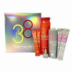38 Salon Hair Set - Набор восстанавливающих средств для волос, Shampoo (300мл+2*8мл); Mask (200мл+2*8мл)