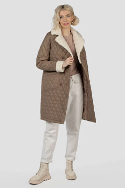 05-2136 Куртка женская зимняя (пояс) - El podio фото 6