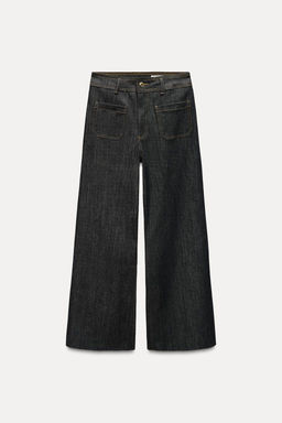 ZW COLLECTION HIGH-WAIST WIDE-LEG JEANS WITH POCKETS - Zara фото 14