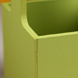 Кашпо - ящик деревянный 13,5х13,5х30 см Фисташковый - Дарим красиво фото 5