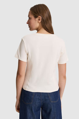 Kad_n Krem Bisiklet Yaka Ti__rt - U.s. polo assn фото 5