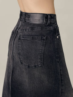 CONTE CON-686 Юбка джинсовая женская washed black