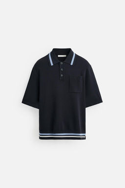 KNIT POLO SHIRT WITH POCKET - Zara фото 8