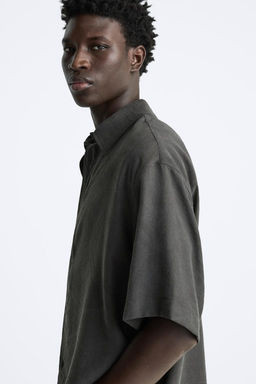 LYOCELL BLEND JACQUARD SHIRT - Zara фото 5