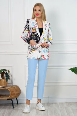 Костюм ALANI 2111 голубые брюки