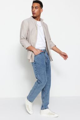 TRENDYOL MAN Mavi Relax Fit Jeans Kot Pantolon TMNSS22JE0227 - Trendyolmilla фото 3