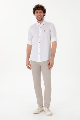 Erkek Beyaz Uzun Kollu G_mlek Sepette S_rpriz _ndirim - U.s. polo assn фото 4