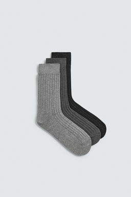 CALCETINES CANAL? PACK 3 / Gris