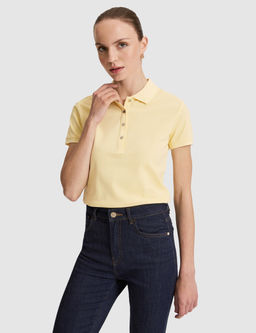 Limon Slim Fit Pamuklu Polo Yaka Basic Ti__rt