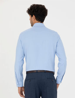 Koyu Mavi Slim Fit Uzun Kollu G_mlek - Pierre cardin фото 5