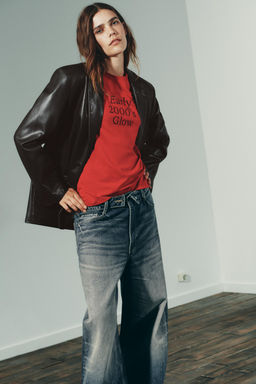 FAUX LEATHER STRAIGHT BLAZER - Zara фото 2