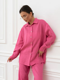 Рубашка женская Лён Белый