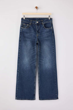 Koyu Mavi Normal Bel Genis Paca Wide Leg Jeans TWOSS26JE00042