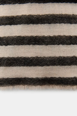 100% WOOL STRIPED SCARF - Zara фото 2