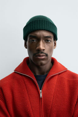 SHORT WOOL BLEND BEANIE - Zara фото 3