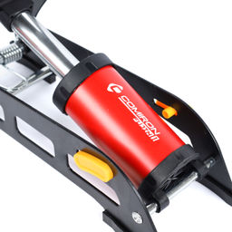 Насос ножной с манометром COMIRON FUJIN 1, стальная рама, алюминиевый цилиндр Presta-Schrader-Dunlop, 8,3 бар. Один поршень. /уп 15 - Галеонтрейд фото 12