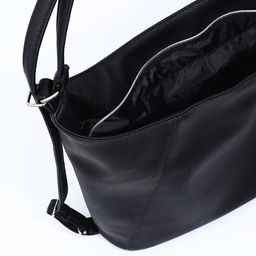 Сумка женская мешок на молнии, цвет чёрный - Simaland фото 6