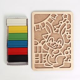 Пластилиновые картинки Зайка - Лесная мастерская фото 5