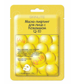 SKINLITE Маска-Лифтинг тканевая д/лица с Коэнзимом Q-10 1*19мл