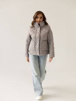 Куртка женская демисезонная 24835 (графит) - Kankan фото 9