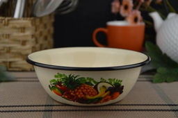 ЭМ_Миска 1,0 л светлая (декор) арт 40304-072/5 КМК