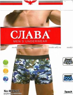 Цена за 8 шт. Трусы мужские боксеры СЛАВА арт. 9210 (9207) XL (46-48) + 2XL (48-50) + 3XL (50-52) + 4XL (52-54) - For you фото 5