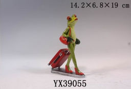 Фигурка Лягушка с чемоданом 18 см / YX39055 /уп 16/ - Галеонтрейд фото 2