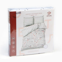 Постельное белье Этель 1.5 сп Xmas cat 143*215 см, 150*214 см, 70*70 см - 2 шт  фото 11