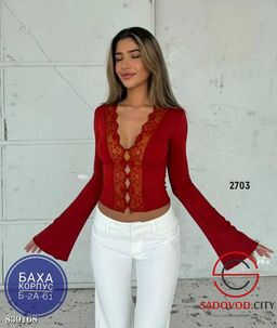 Лонгслив женский с кружевами - Bruno фото 7