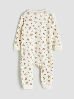 Bisiklet Yaka ?i?ekli K?z Bebek Tulum