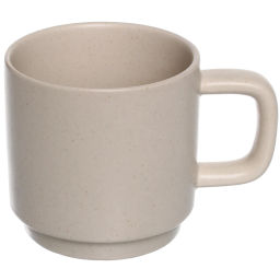 Цена за 2 шт. Кружка керамическая 280мл "Perfetto", бежевая