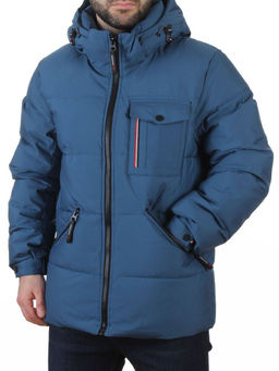 6393 BLUE Куртка мужская зимняя (200 гр. холлофайбер)