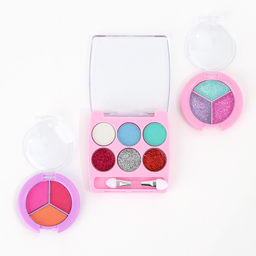 Набор детской косметики в чемодане «Самой красивой», тени, резинки для волос, блески для губ, глиттер, лаки для ногтей, наклейки, пилочка, расчёска, кисти, косметичка