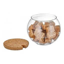 Сахарница стеклянная с крышкой Walmer Kronos, 0.25 л, цвет пробковый  фото 2