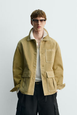 LIMITED EDITION SUEDE JACKET WITH POCKETS - Zara фото 2