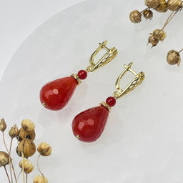 Серьги из Сердолика - Радуга самоцветов фото 2