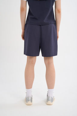 Шорты трикотажные Синий ANTA ICONIC Knit Half Pants  фото 6