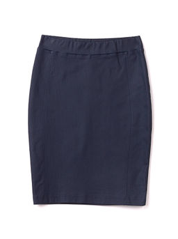 CONTE Юбка-карандаш с напылением "под кожу" GLORIA navy navy