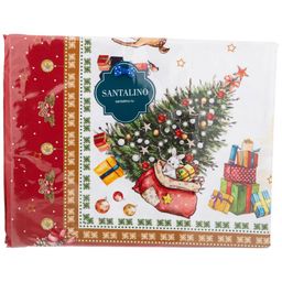 СКАТЕРТЬ С НОВЫМ ГОДОМ 160Х220СМ ,КРАСНЫЙ,100 - Lefard фото 2