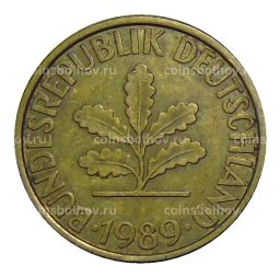 10 пфеннигов 1989 года F Германия