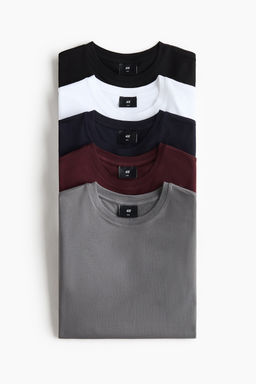 Pack de 5 camisetas Slim Fit - H&m фото 3