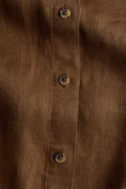 Camisa oversize de lino - H&m фото 8